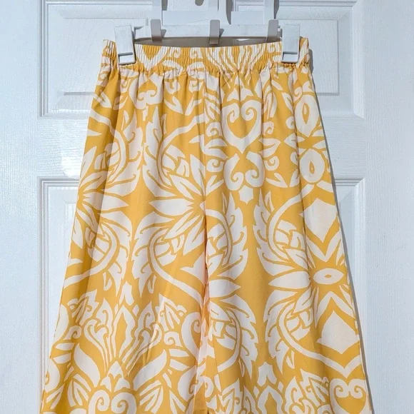 Commense Patterned Mid-Waisted Wide-Leg Pants - Picture 9 of 11